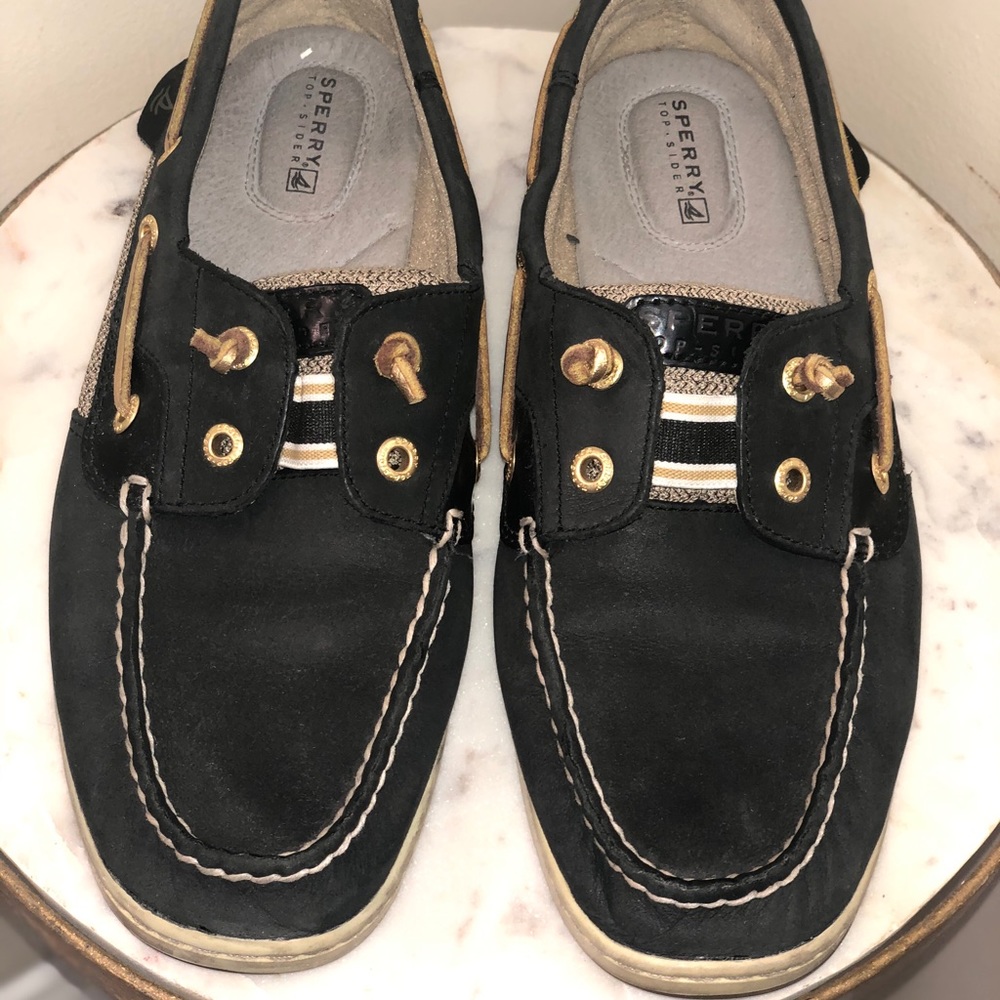 Navy blue Sperry top sliders ⛵️